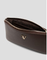 Bruna Mini chain wallet in brown leather | Roberto Verino