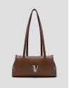 Bolso de hombro Megan Zipper piel marrón claro | Roberto Verino