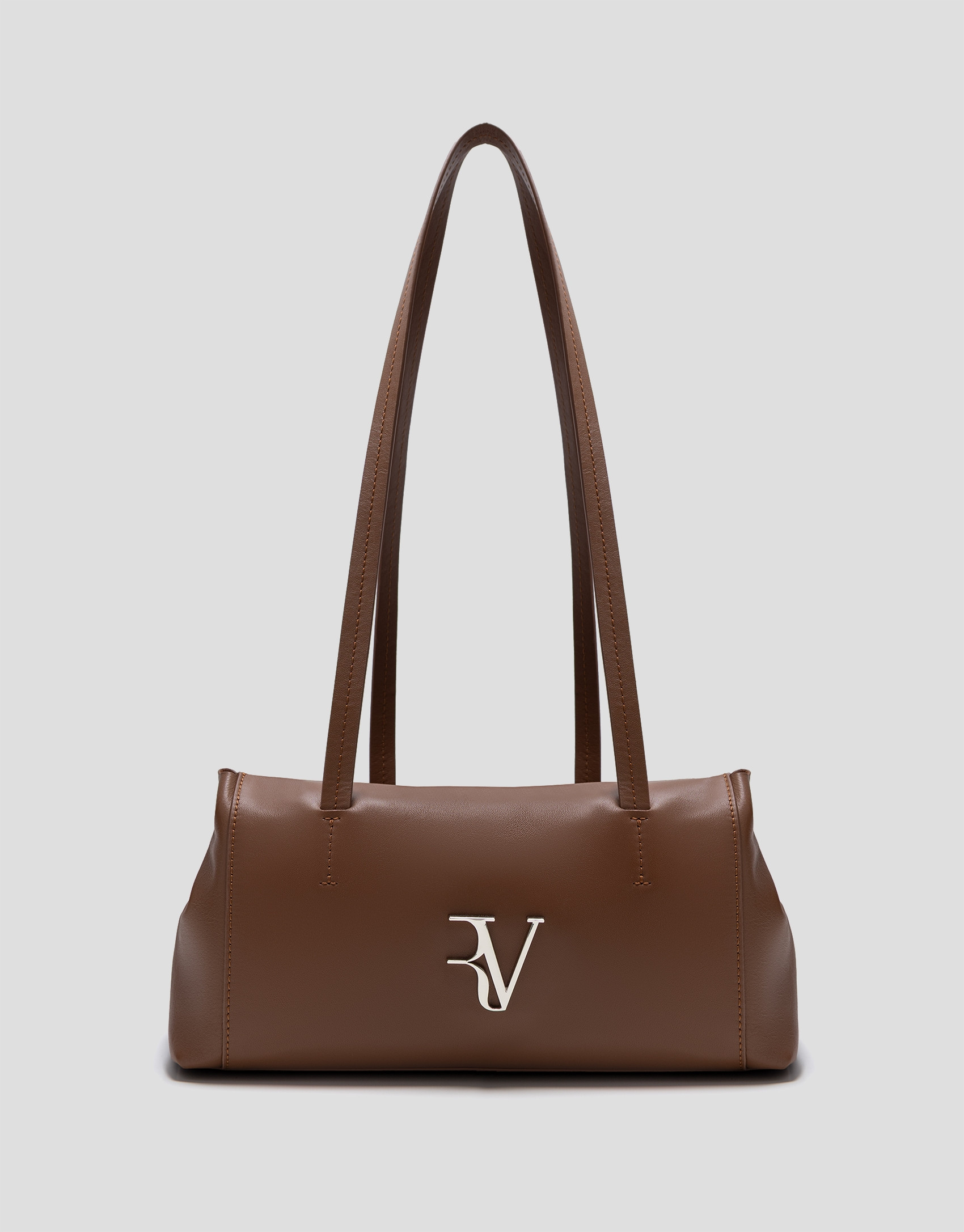 Bolso de hombro Megan Zipper piel marrón claro | Roberto Verino