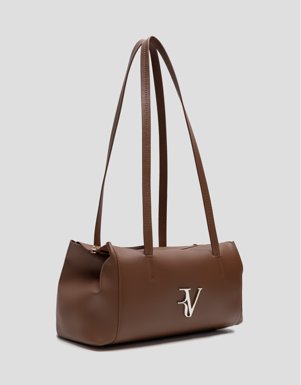 Bolso de hombro Megan Zipper piel marrón claro | Roberto Verino