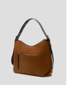 Margot brown suede hobo bag - Woman - SS2026 | Roberto Verino