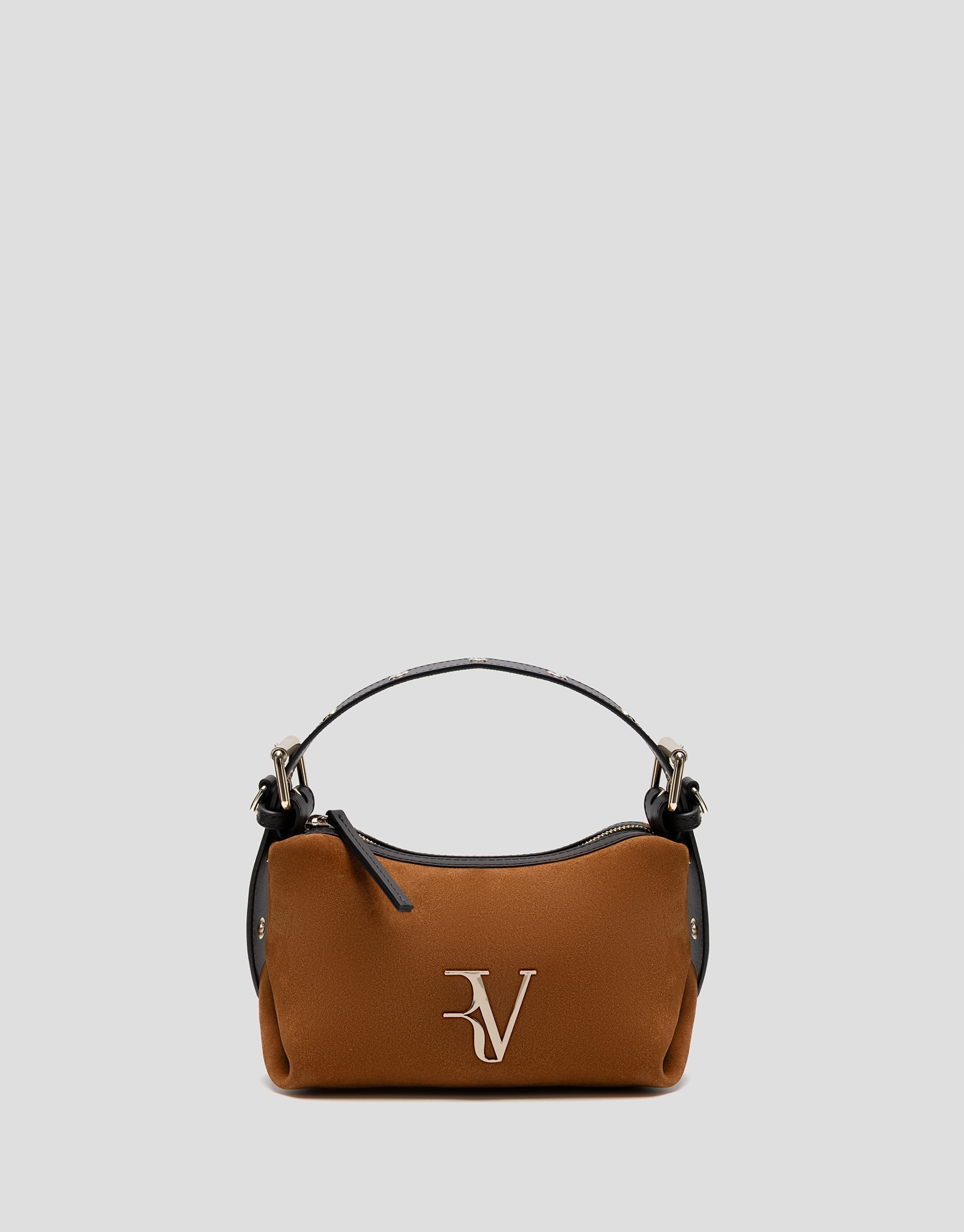 Margot Mini brown suede clutch bag - Gifts | Roberto Verino