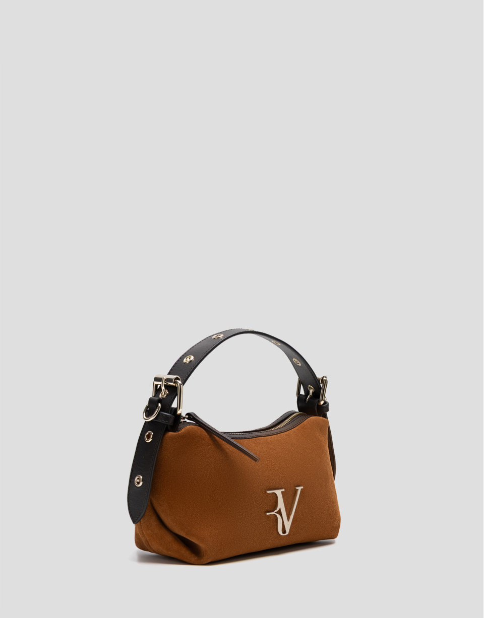 Margot Mini brown suede clutch bag - Gifts | Roberto Verino