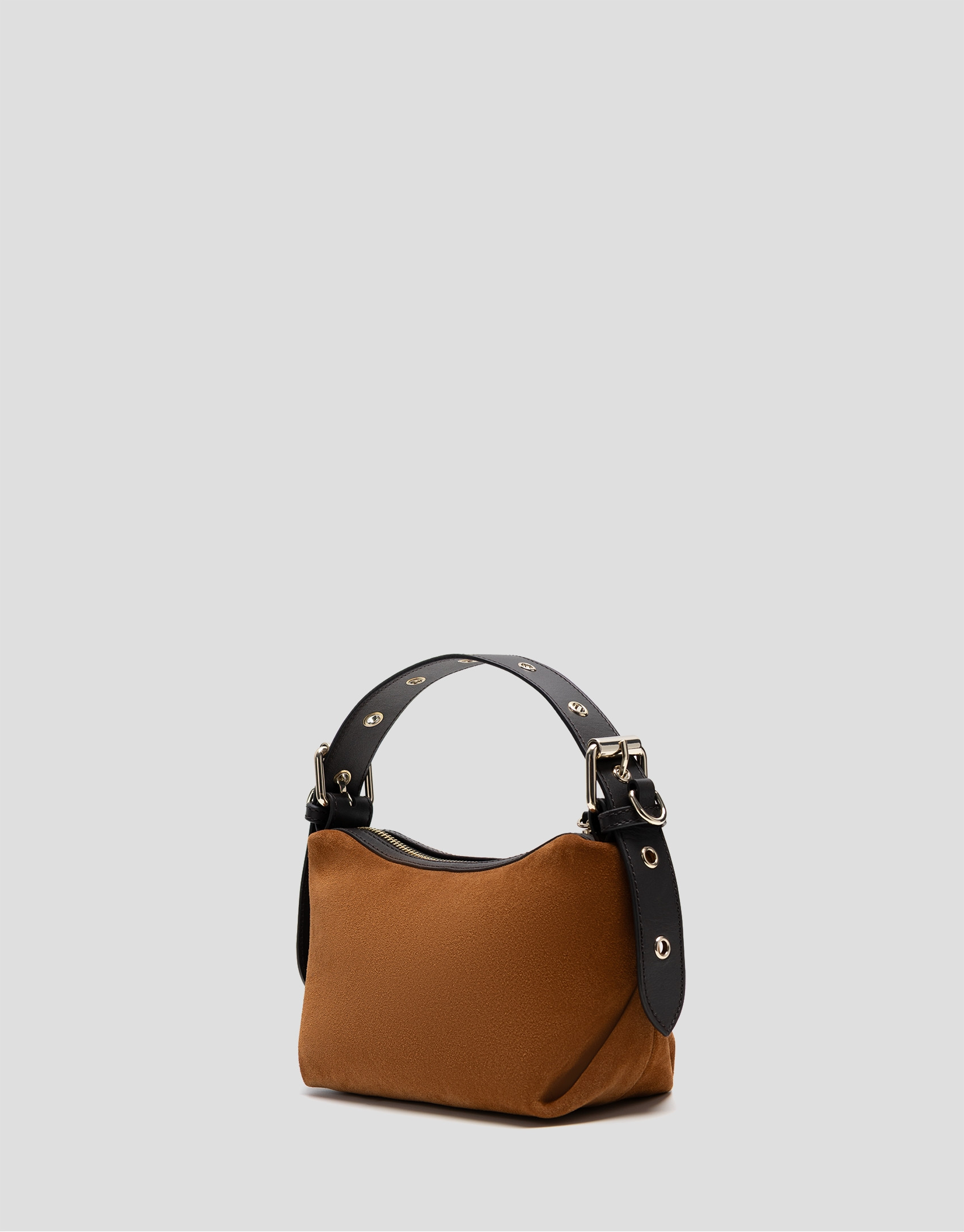 Margot Mini brown suede clutch bag - Gifts | Roberto Verino