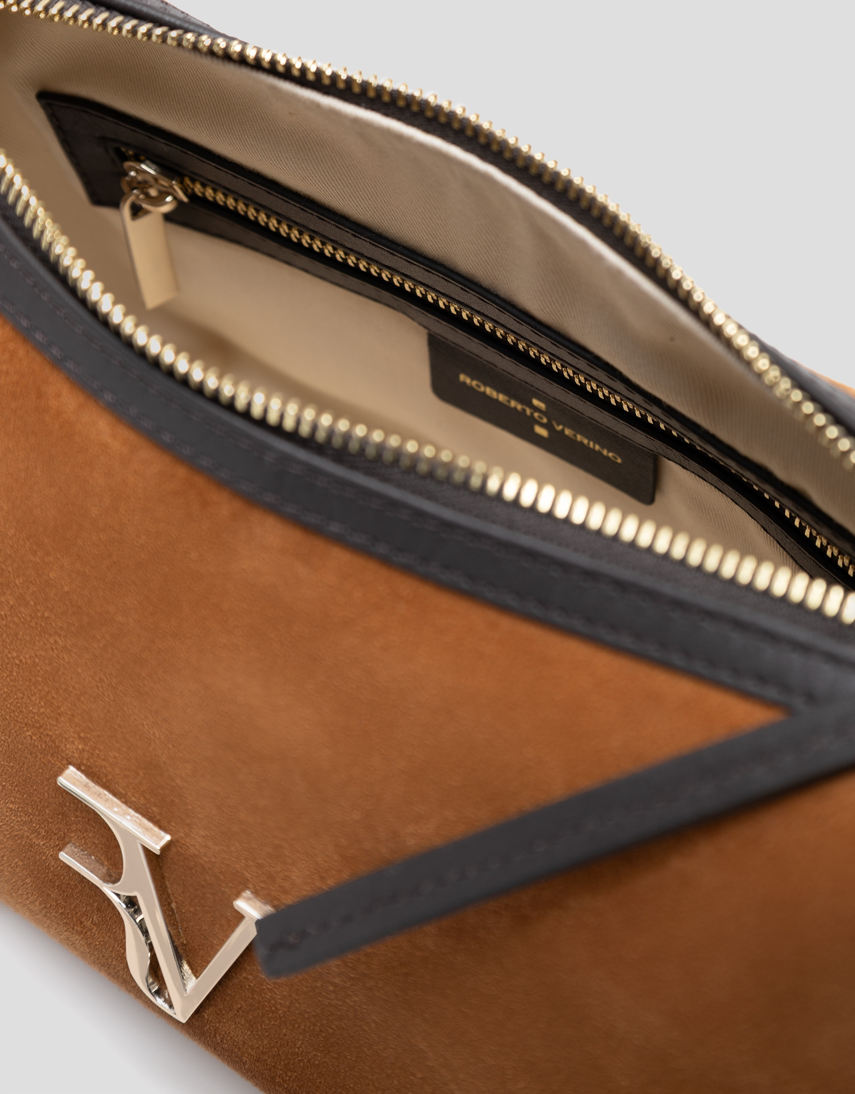 Bolso de hombro Margot ante marrón - Regalos | Roberto Verino