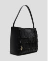 Chloe black leather hobo bag with fringes | Roberto Verino