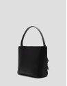 Bolso Bucket Chloe piel negro con flecos | Roberto Verino