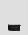 Chloe mini bag in black leather with fringe | Roberto Verino