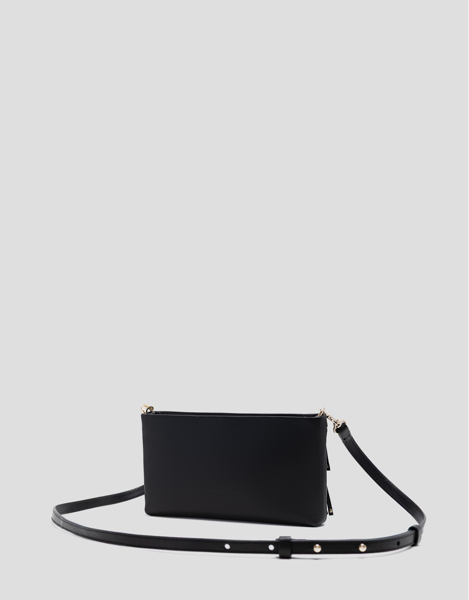 Chloe mini bag in black leather with fringe | Roberto Verino