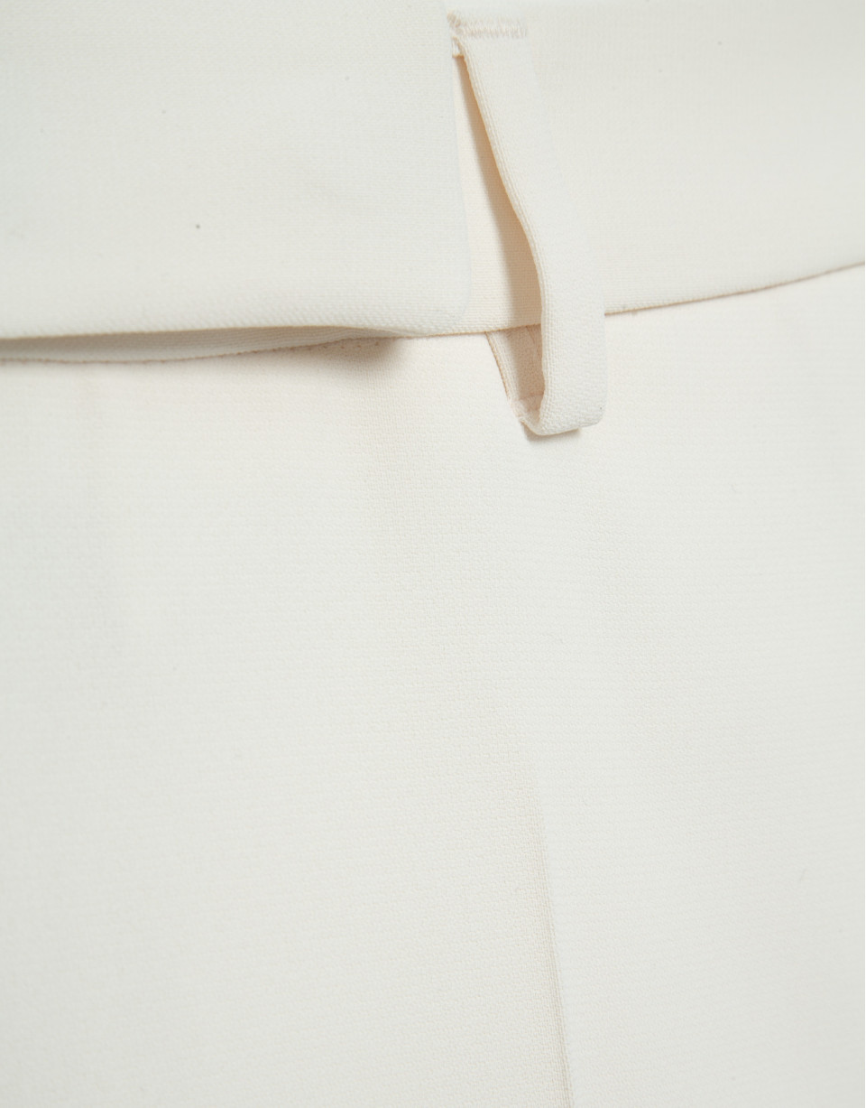 Pantalón recto crepe crudo - Mujer - OI2025 | Roberto Verino