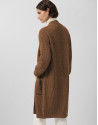 Chaqueta larga punto grueso beige - Mujer | Roberto Verino
