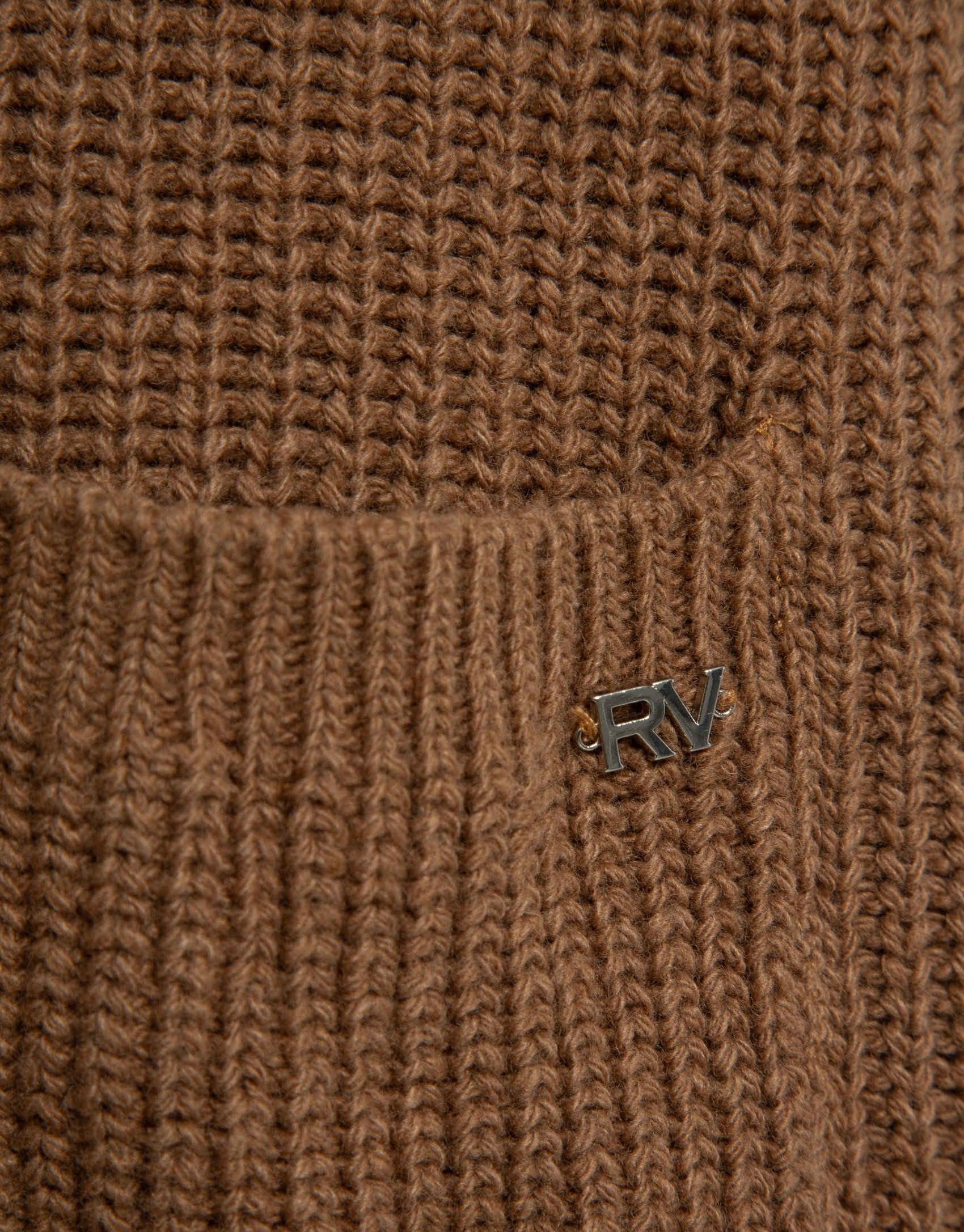 Chaqueta larga punto grueso beige - Mujer | Roberto Verino