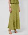 Midi skirt in moss green fill coupé - Woman | Roberto Verino