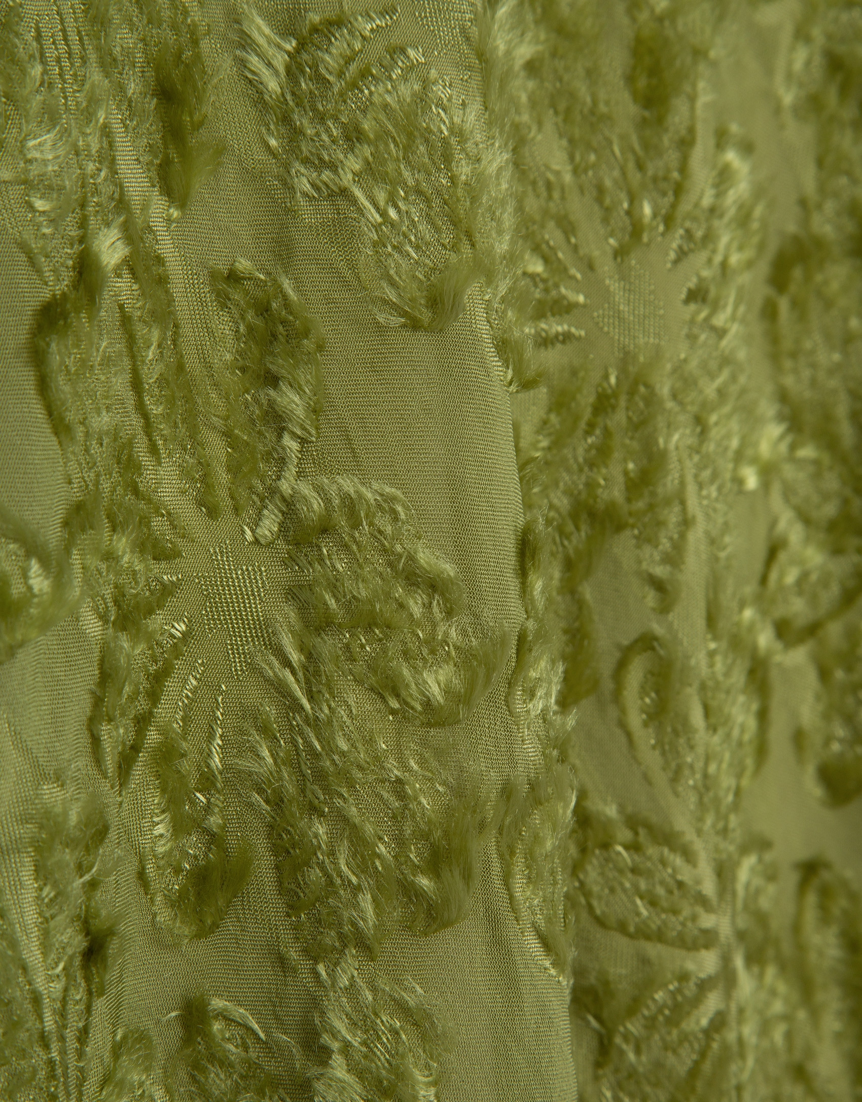Midi skirt in moss green fill coupé - Woman | Roberto Verino