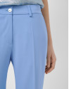 Pantalón recto crepé azul claro - Mujer | Roberto Verino
