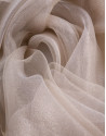 Beige lurex scarf 