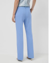 Light blue crepe straight-leg trousers - Woman | Roberto Verino