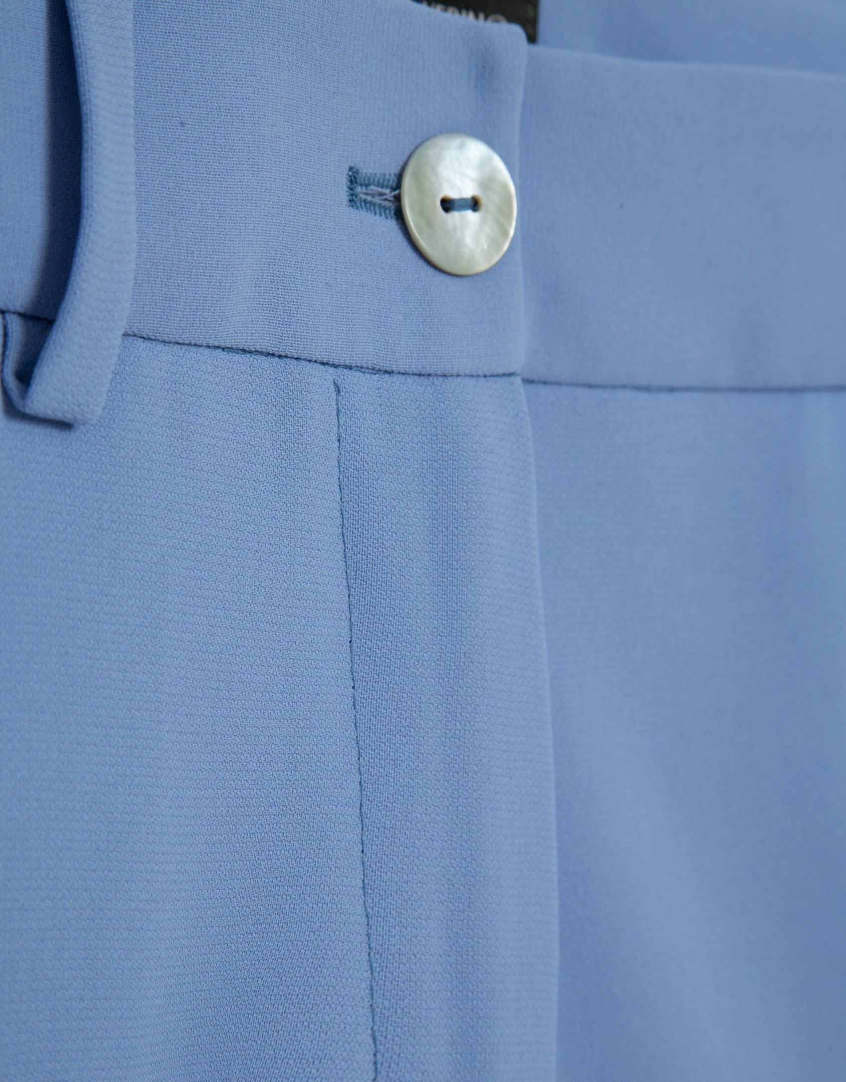 Pantalón recto crepé azul claro - Mujer | Roberto Verino