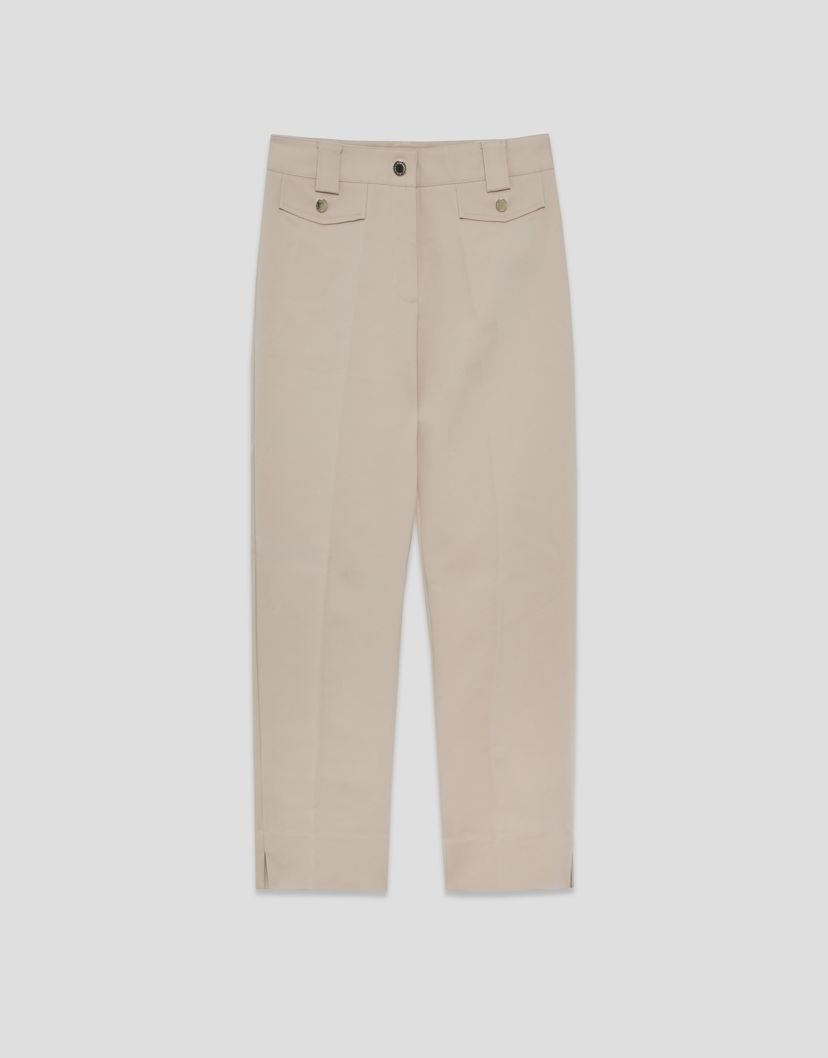 Trousers with beige technical fabric tabs | Roberto Verino