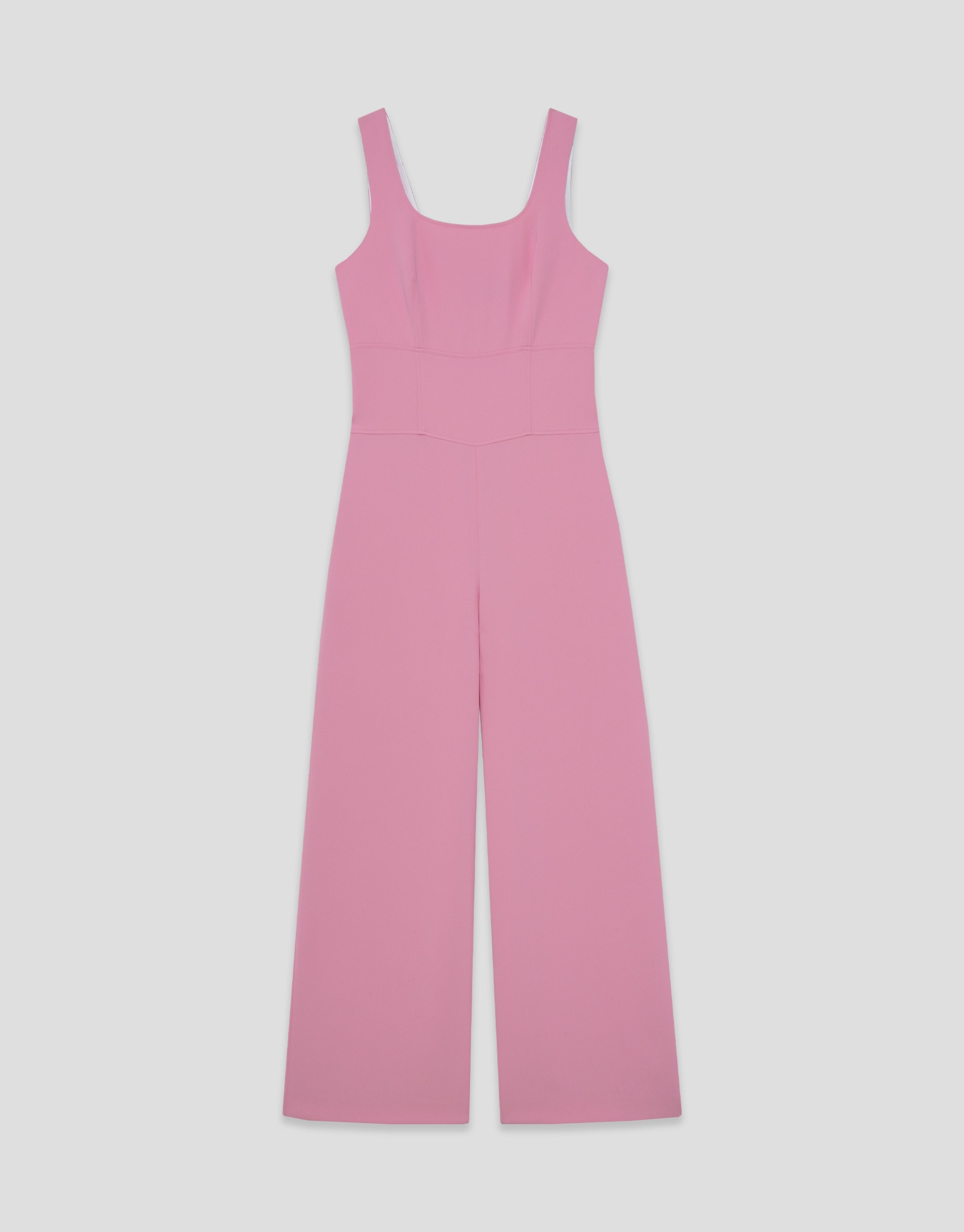 Pink crepe strappy jumpsuit - Woman - SS2026 | Roberto Verino