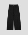 Pantalón vaquero ancho negro con hilo lúrex | Roberto Verino