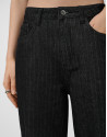 Black wide-leg jeans with lurex thread - Woman | Roberto Verino
