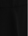 Black crepe straight-leg trousers with slit | Roberto Verino