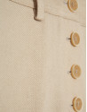 Wide-leg trousers with button fastening in ... | Roberto Verino