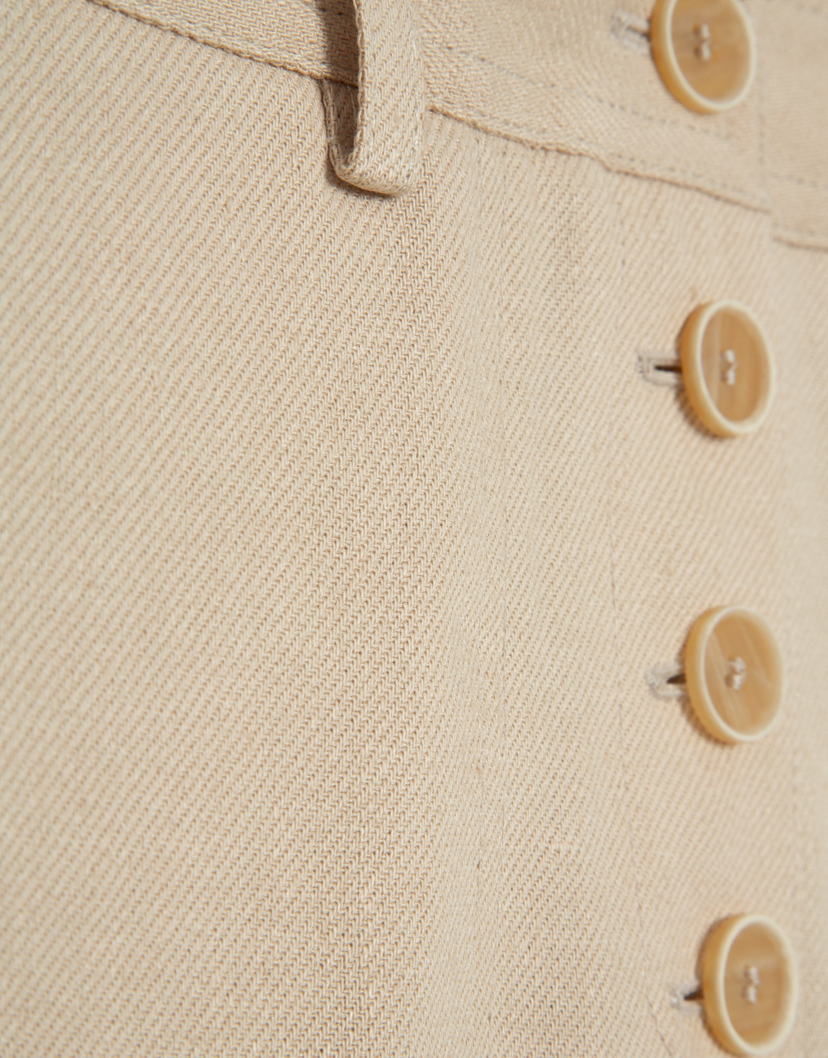 Wide-leg trousers with button fastening in ... | Roberto Verino