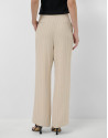 Pantalón con pliegues beige con raya ... | Roberto Verino