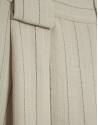 Pantalón con pliegues beige con raya ... | Roberto Verino