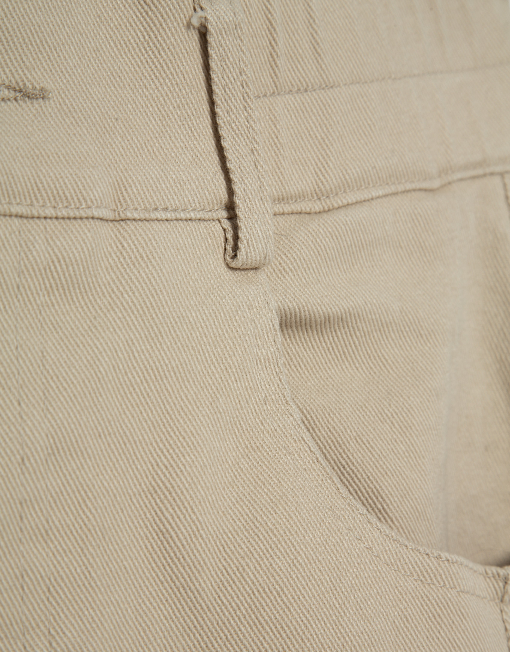 Pantalón corte balloon algodón cámel - Mujer | Roberto Verino