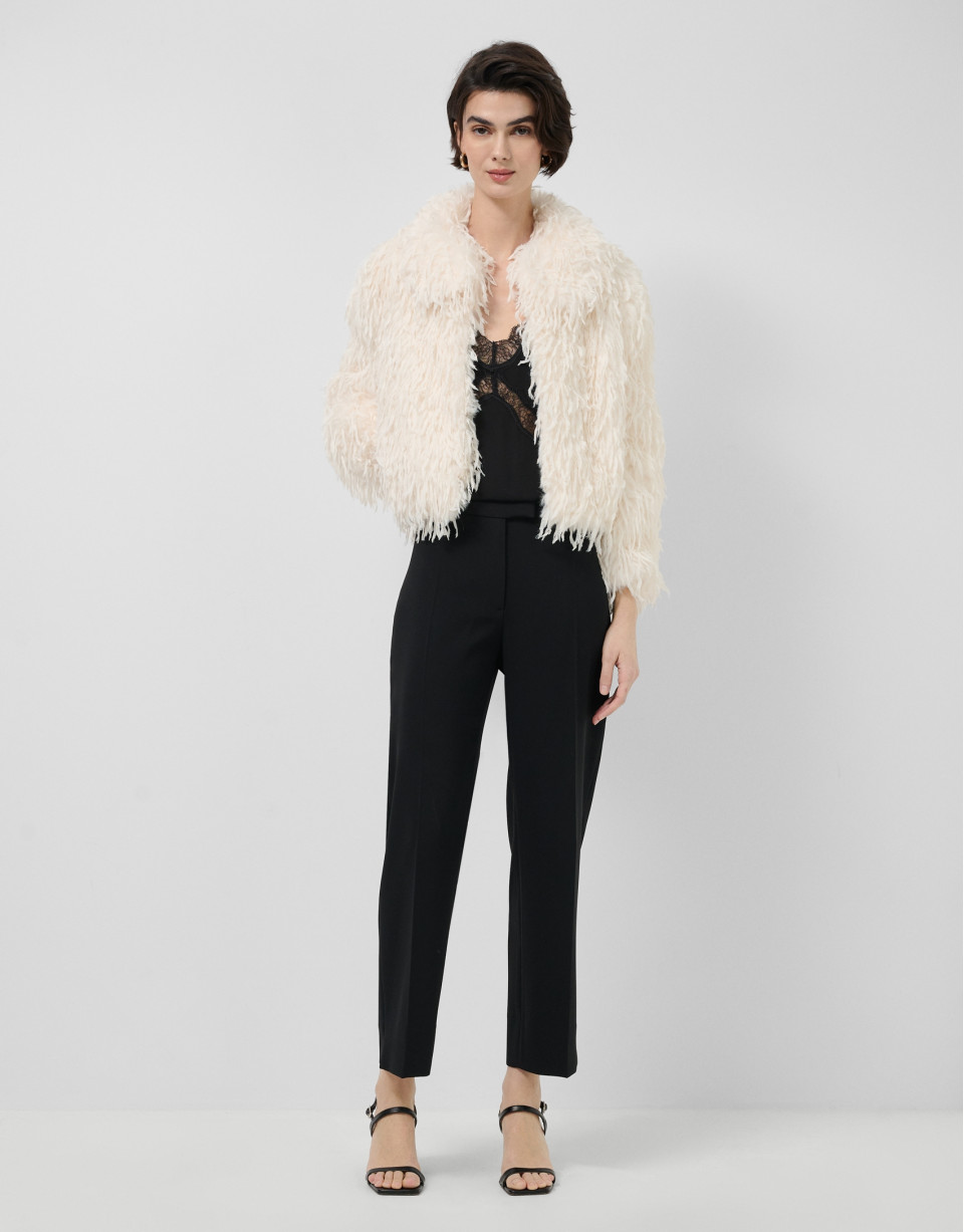 Top lencero negro con encaje - Mujer - PV2026 | Roberto Verino