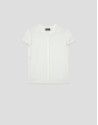 Ecru short-sleeved blouse with ruffles - Woman | Roberto Verino