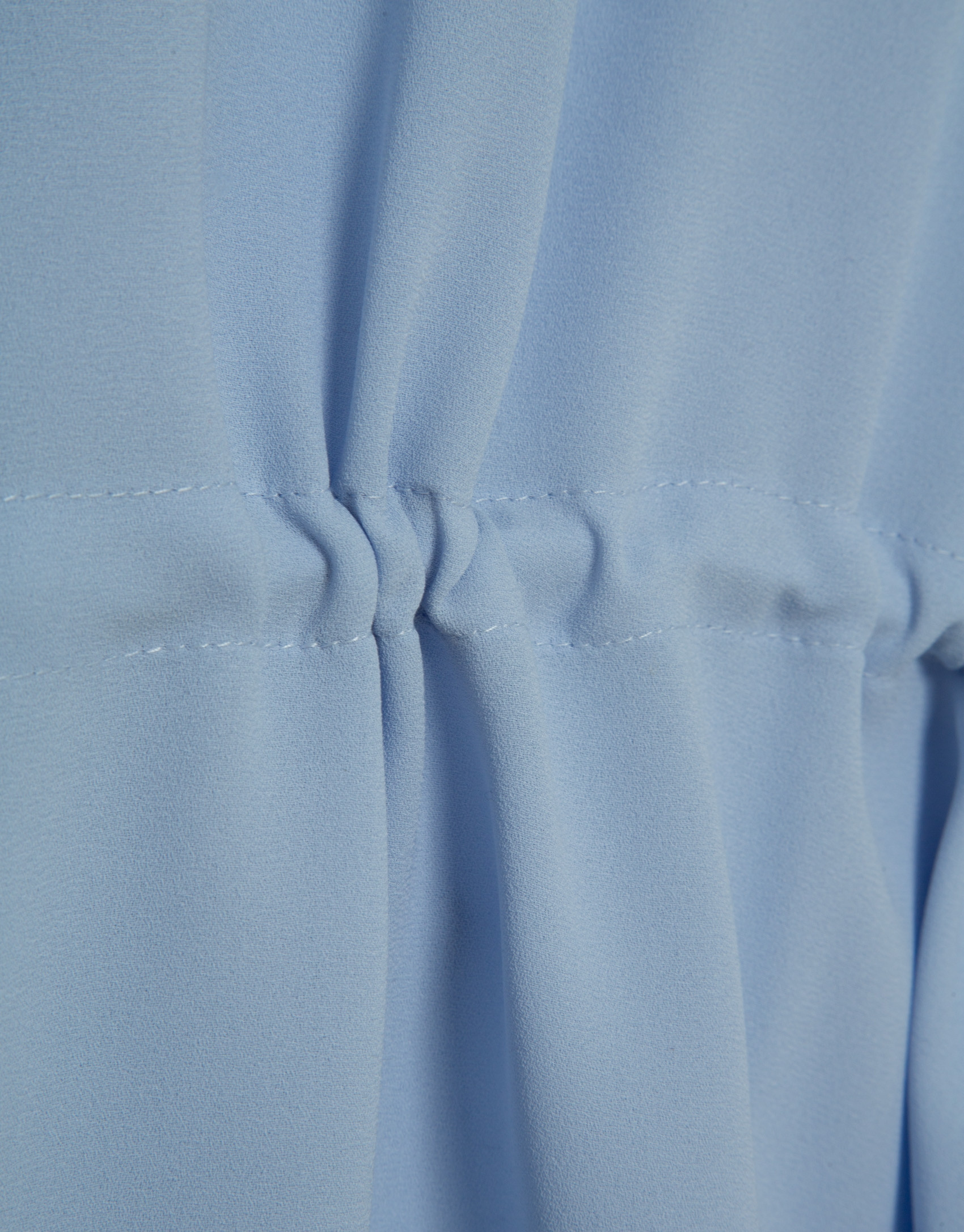 Light blue ruffled sleeve blouse with ... | Roberto Verino