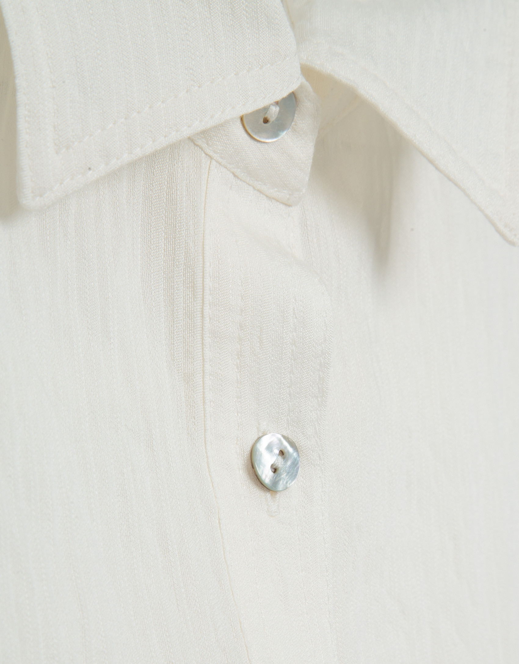 Ecru sleeveless blouse with pockets - Woman | Roberto Verino