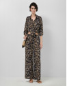 Blusa oversize crepé estampado hojas tonos ... | Roberto Verino