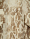 Oversized beige crepe print blouse - Woman | Roberto Verino