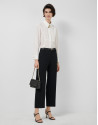 White cotton dress shirt with smocking - Woman | Roberto Verino