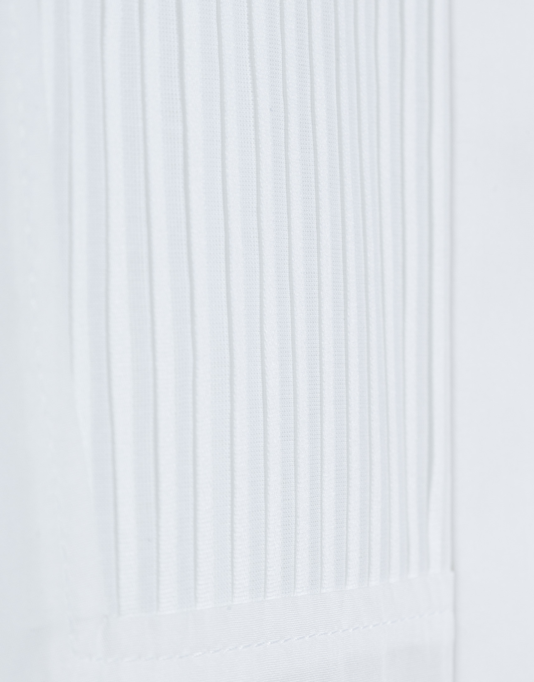 White cotton dress shirt with smocking - Woman | Roberto Verino