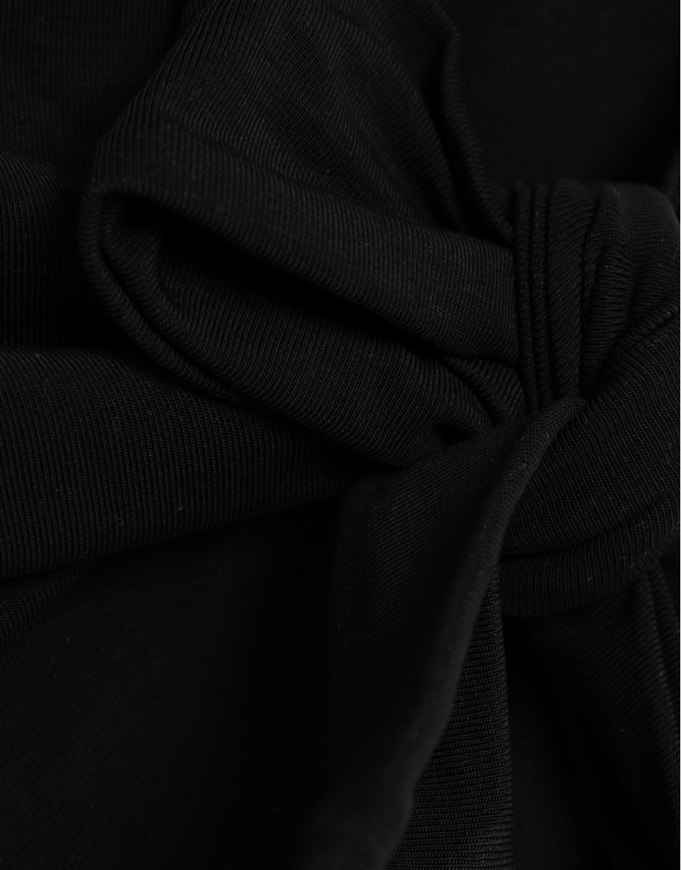 Camiseta sin mangas punto cortado negro - Mujer | Roberto Verino