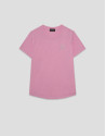 Lightweight cotton round neck T-shirt in pink | Roberto Verino