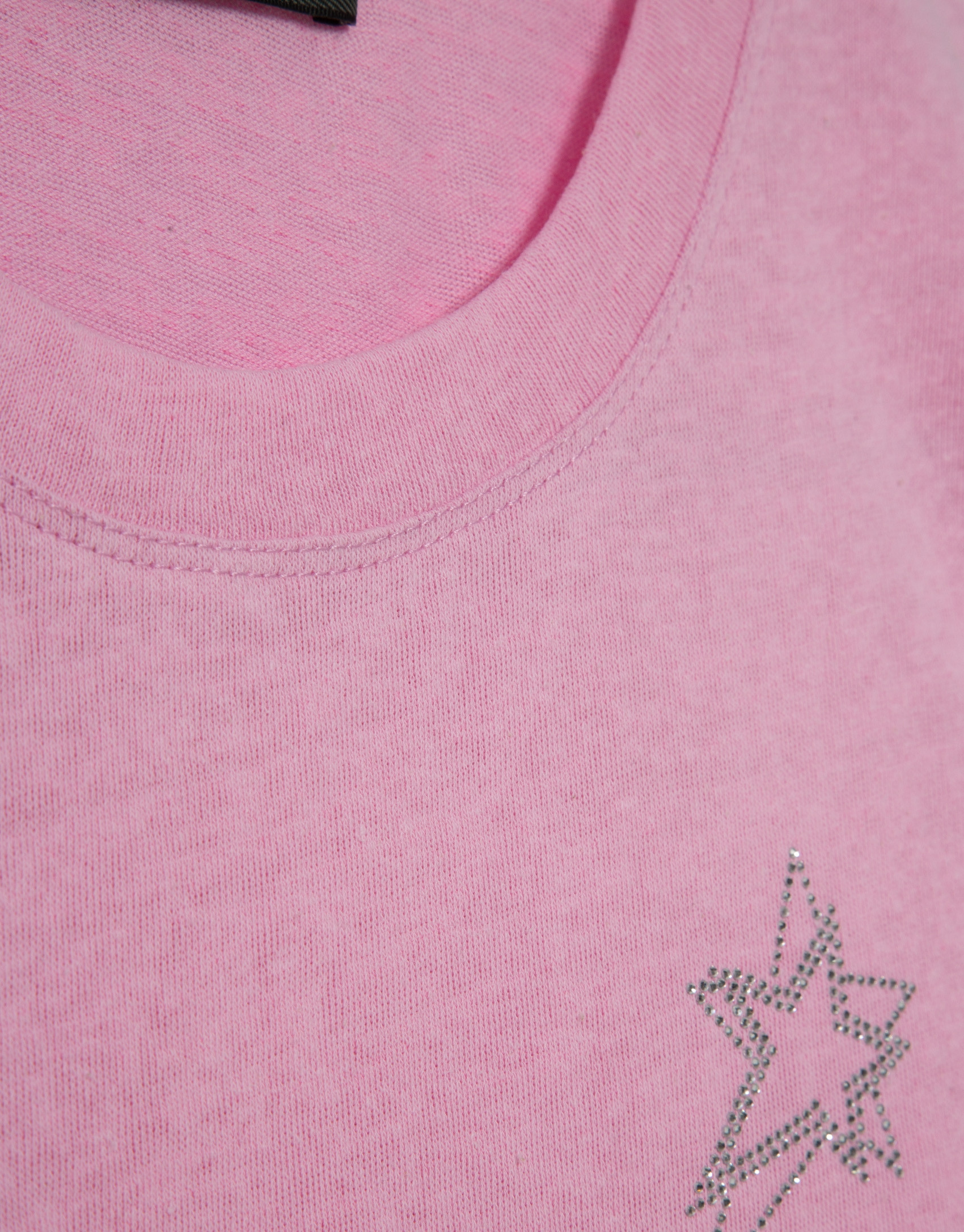 Lightweight cotton round neck T-shirt in pink | Roberto Verino