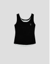 Black and white tank top - Woman - SS2026 | Roberto Verino