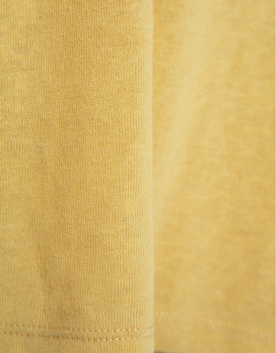 Yellow double strap T-shirt - Woman - SS2026 | Roberto Verino