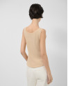Tank top cámel y beige - Mujer - PV2026 | Roberto Verino