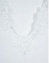 White short-sleeved T-shirt with embroidered ... | Roberto Verino