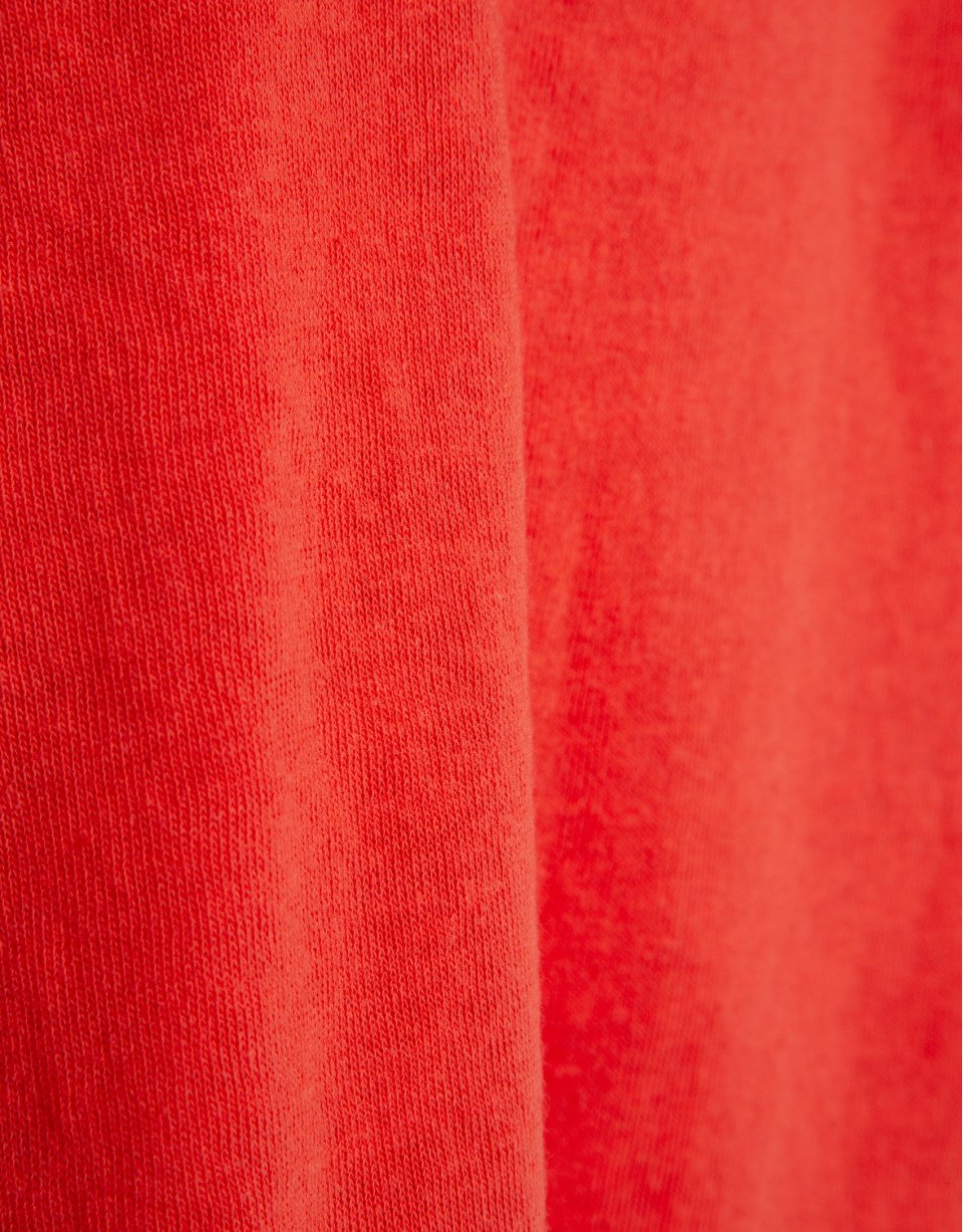 Camiseta tirante doble rojo coral - Mujer | Roberto Verino