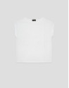 Camiseta sin mangas oversize blanca con ... | Roberto Verino