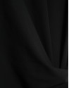 Black short-sleeved gathered knit dress - Woman | Roberto Verino